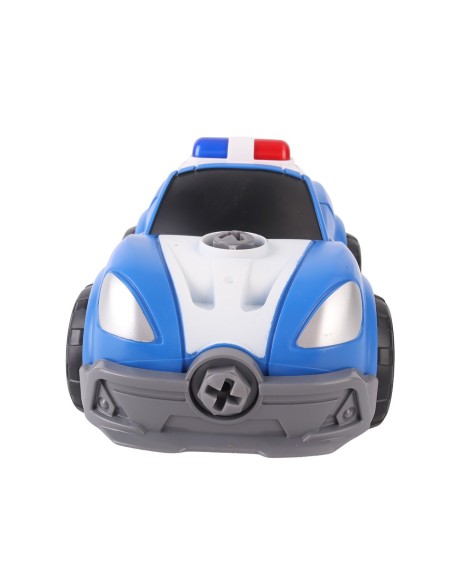 Coche Policía Set contrucción DIY con Herramienta y 21 Pzs 746T01021 TACHAN