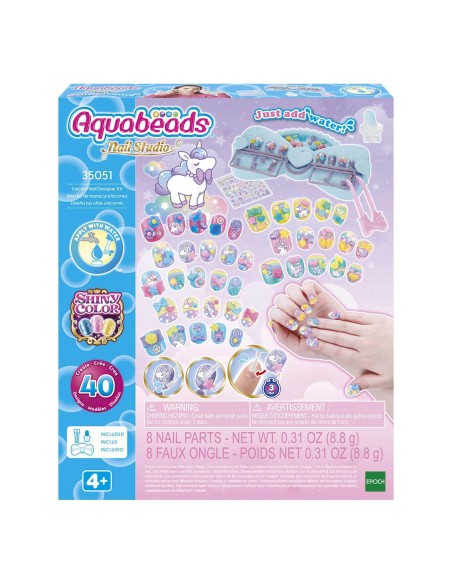 Kit diseño de uñas unicornio 35051 AQUABEADS