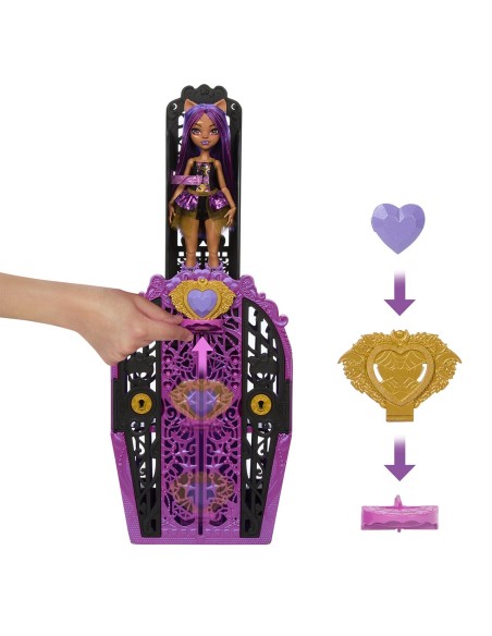 Monster High Skulltimate Secrets Serie 4 Clawdeen Wolf HXH85 MONSTER HIGH MONSTER HIGH