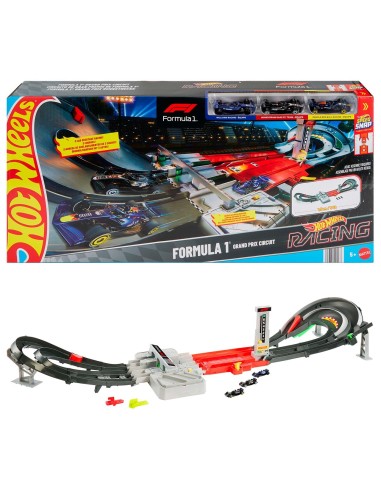 Pista Racing F1 motorizada con 3 coches JDY16 HOT WHEELS MATTEL