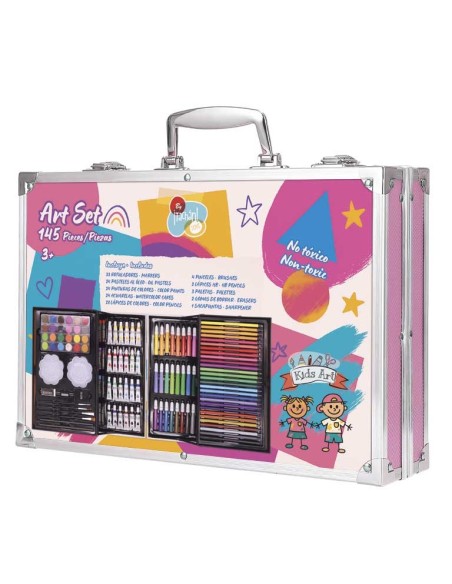 Maletín Artist Aluminio con 145 piezas 703T01070 TACHAN