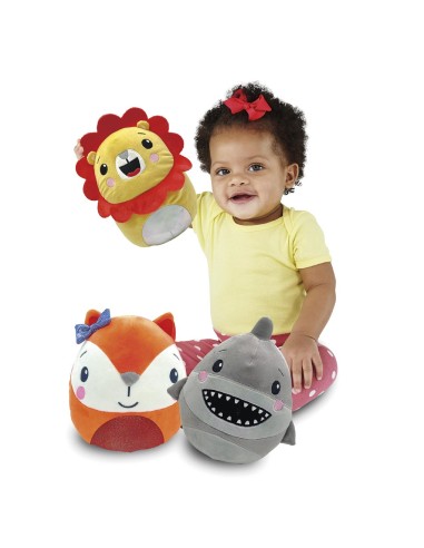 Fisher Price Peluche Squish individual (9 modelos sutidos) 920D00240 FISHER PRICE DEQUBE