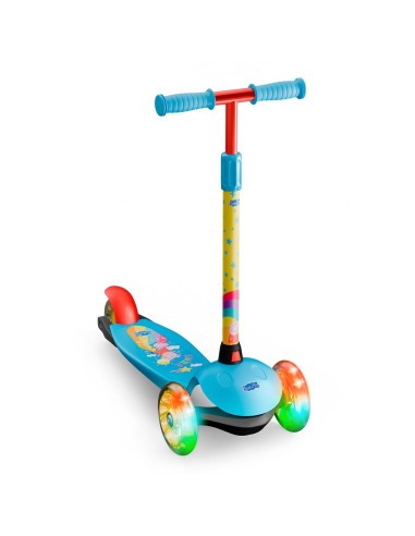 peppa pig: patinete 3 ruedas con luces led 914D00189 PEPPA PIG DEQUBE