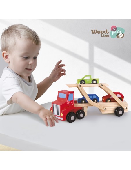 camion de coches madera fsc tachan 795T00843 TACHAN