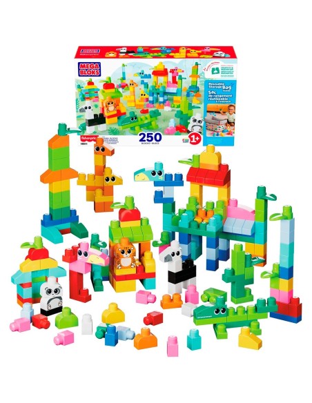Bloques de animales con 250 piezas JCF93 MEGA BLOKS
