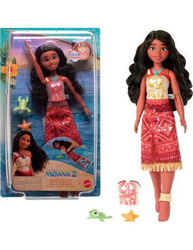 Muñeca Princesa Vaiana nadadora JFF08 VAIANA MATTEL