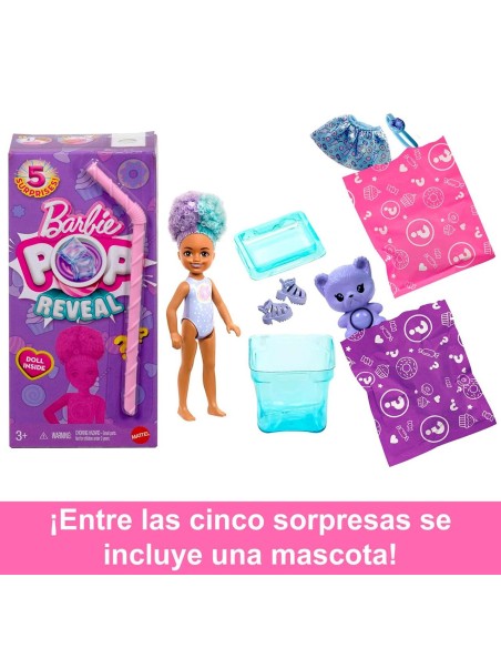 Muñecas Barbie Pop Reveal Chelsea Colección Dulces JFY01 BARBIE