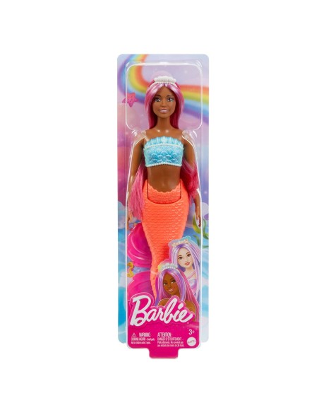 Muñeca Barbie Sirena Cabello Magenta HRR04 BARBIE