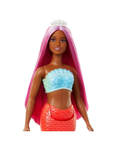 Muñeca Barbie Sirena Cabello Magenta HRR04 BARBIE