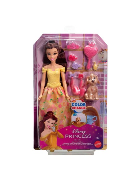 Princesa Bella y Baño de mascota JFC42 DISNEY PRINCESS MATTEL
