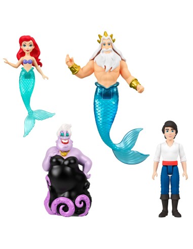 Conjunto de personajes de La Sirenita JHG84 DISNEY PRINCESS MATTEL