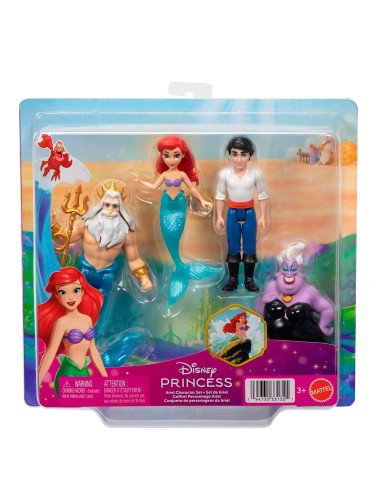 Conjunto de personajes de La Sirenita JHG84 DISNEY PRINCESS MATTEL