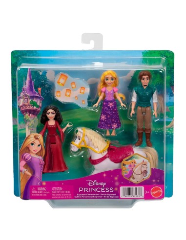 Conjunto de personajes de Rapunzel JHG85 DISNEY PRINCESS MATTEL