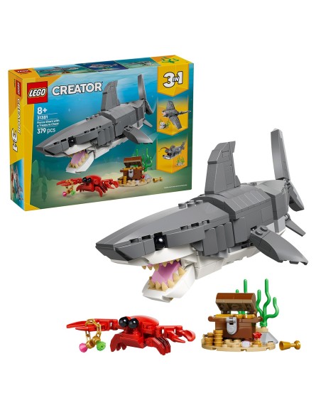 Feroz Tiburón con Cofre del Tesoro 31381 LEGO