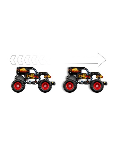 Monster Jam Grave Digger Fuego y Hielo 42219 LEGO