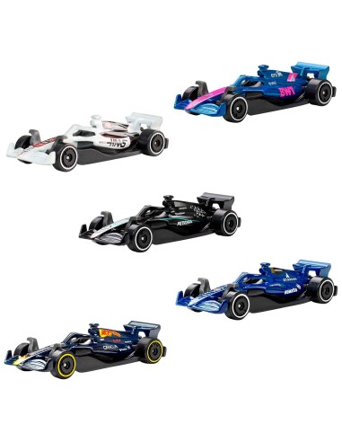 Pack 5 Vehículos F1 JLN11 HOT WHEELS