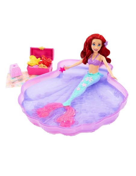 Muñeca Ariel Agua y Arena HWB39 DISNEY PRINCESS MATTEL