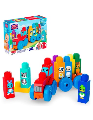 Tractor Construye y Empareja JKG33 MEGA BLOKS