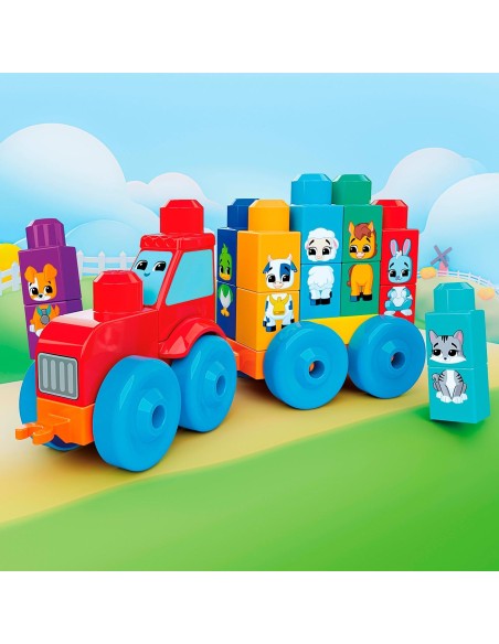 Tractor Construye y Empareja JKG33 MEGA BLOKS