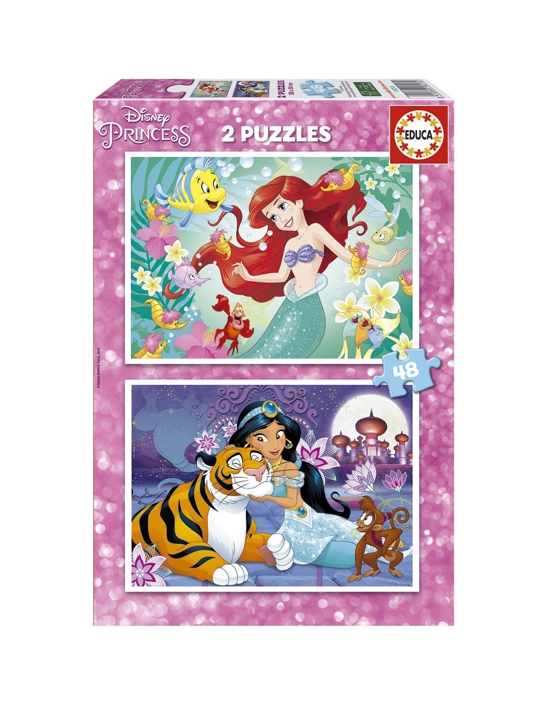 Set de 2 puzzles de 48 piezas 18213 | PRINCESAS DISNEY EDUCA | Juguetes ...