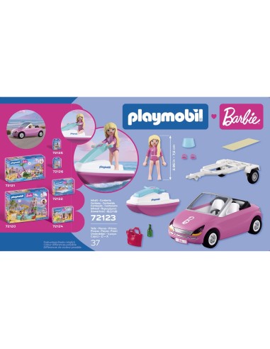Barbie: Descapotable 72123 BARBIE PLAYMOBIL