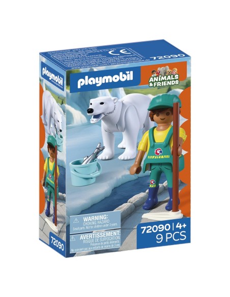 Zoo: Oso Polar y Cuidador 72090 PLAYMOBIL