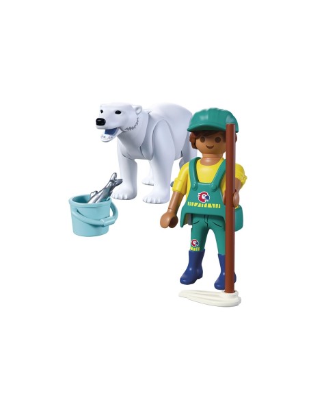 Zoo: Oso Polar y Cuidador 72090 PLAYMOBIL