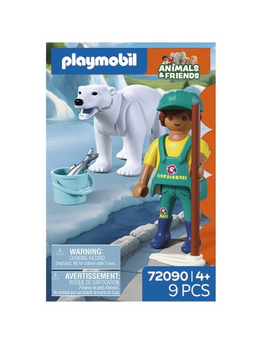 Zoo: Oso Polar y Cuidador 72090 PLAYMOBIL