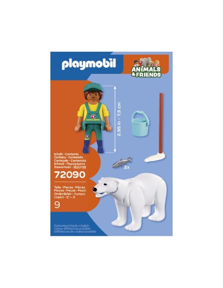Zoo: Oso Polar y Cuidador 72090 PLAYMOBIL
