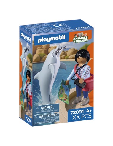 Zoo: Delfín y Visitante 72091 PLAYMOBIL