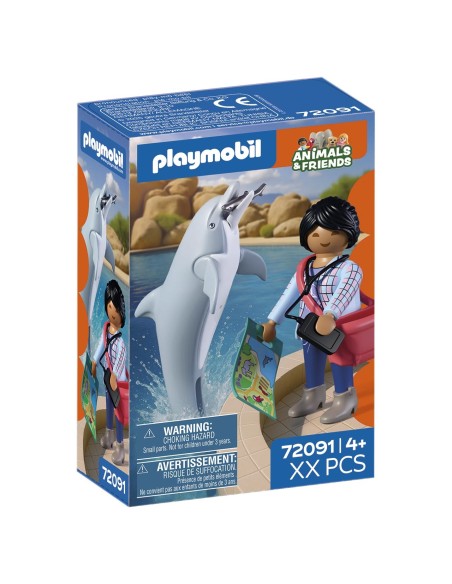 Zoo: Delfín y Visitante 72091 PLAYMOBIL