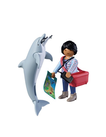 Zoo: Delfín y Visitante 72091 PLAYMOBIL