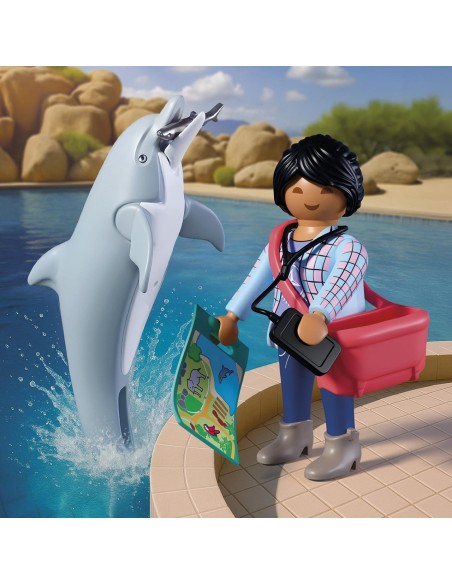 Zoo: Delfín y Visitante 72091 PLAYMOBIL