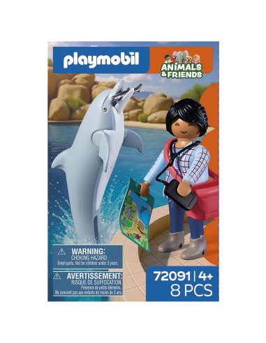 Zoo: Delfín y Visitante 72091 PLAYMOBIL