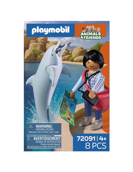 Zoo: Delfín y Visitante 72091 PLAYMOBIL