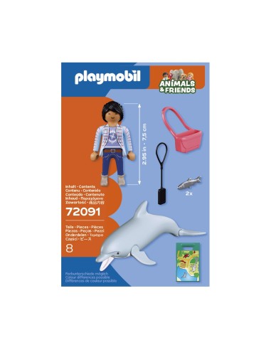 Zoo: Delfín y Visitante 72091 PLAYMOBIL