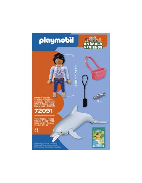 Zoo: Delfín y Visitante 72091 PLAYMOBIL