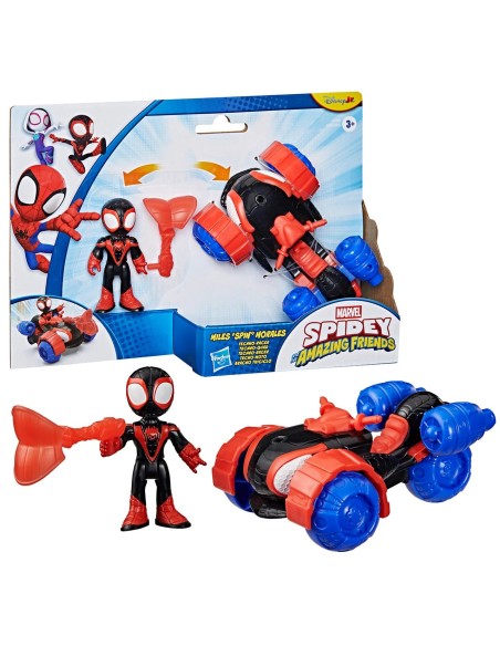 Figura Miles Morales y Tecno-Moto G2460 MARVEL HASBRO
