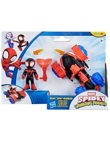 Figura Miles Morales y Tecno-Moto G2460 MARVEL HASBRO