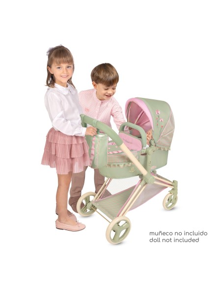 Coche de Muñecas 3x1 Plegable Botanic 81768 DECUEVAS