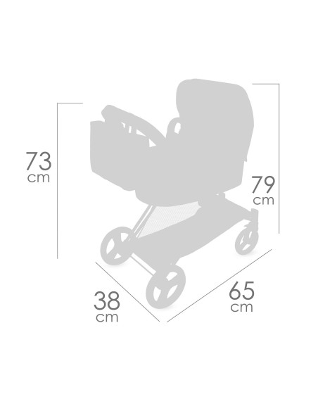 Coche de Muñecas 3x1 Plegable Botanic 81768 DECUEVAS