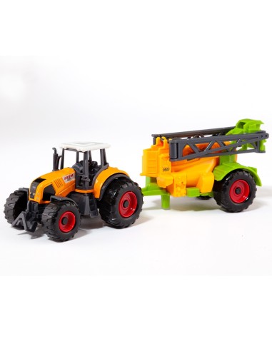Set Granja Tractor con Remolque surtido 24810 MOLTO