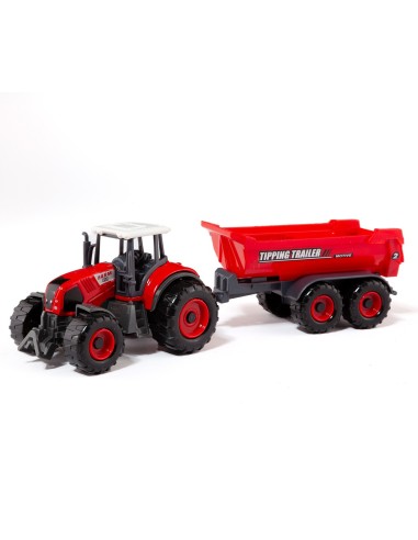 Set Granja Tractor con Remolque surtido 24810 MOLTO