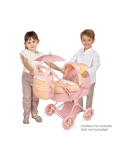 Coche de Muñecas Plegable con Sombrilla Honey 85070 DECUEVAS