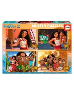 Multi puzzle 50-80-100-150 piezas Vaiana 2 20104 VAIANA EDUCA