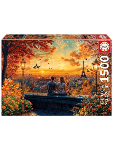 Puzzle 1500 Enamorados en París 20569 EDUCA