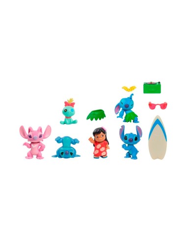 Set 6 figuras coleccionables Stitch 46112 DISNEY JUST PLAY