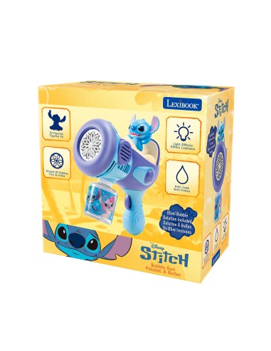 Pistola de burbujas Stitch PRB30D STITCH LEXIBOOK