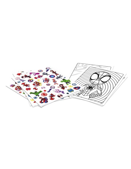 Libro para Colorear y Stickers Spidey 04-0738 MARVEL CRAYOLA