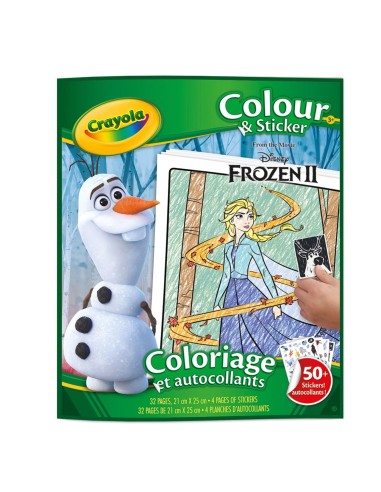Libro para Colorear y Stickers Frozen 04-5864 DISNEY CRAYOLA